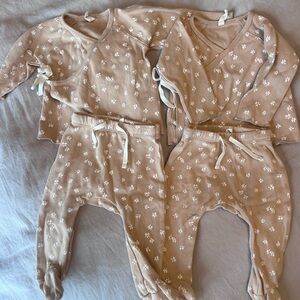 Quincy Mae Tan and White Kids Matching Set